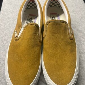 Vans Men's Mustard Slip-On Sneakers